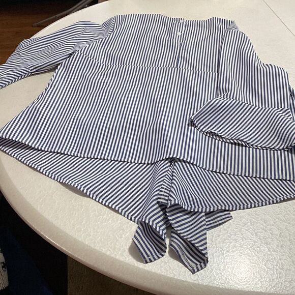 Bishop+young Striped Knot Front Shirt M - Picture 8 of 11